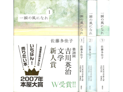Takako Sato [ Isshun no kaze ni nare vol.1-3 set ] Novel