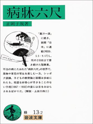 Shiki Masaoka [ Byosho Rokushaku ] Essay JPN Bunko 1984 Iwanami