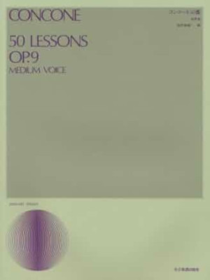 [ CONCONE 50 LESSONS OP.9 Medium Voice ] Sheet Music ENG