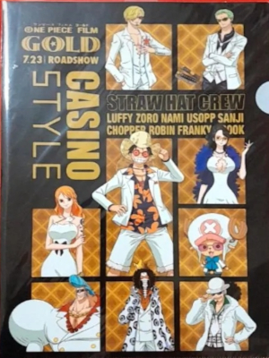 [ ONE PIECE クリアファイル Film GOLD Casino Style ]