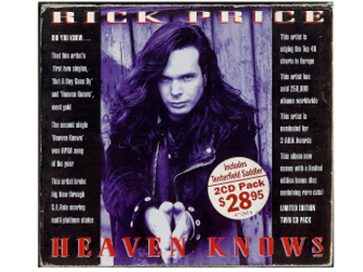 Rick Price [ Heaven Knows ] CD 2枚組み ロック